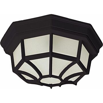 Crown Hill Two Light Outdoor Ceiling Mount in Black by Maxim