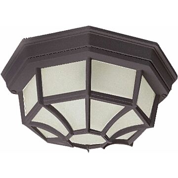Crown Hill Two Light Outdoor Ceiling Mount in Rust Patina by Maxim