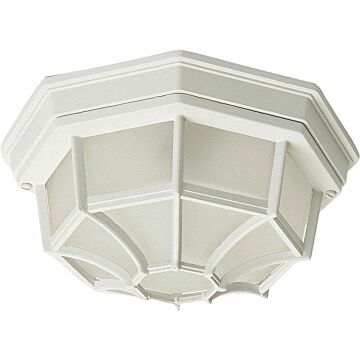 Crown Hill Two Light Outdoor Ceiling Mount in White by Maxim