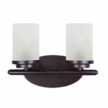 Corona Two Light Bath Vanity in Oil Rubbed Bronze by Maxim