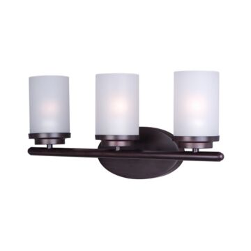 Corona Three Light Bath Vanity in Oil Rubbed Bronze by Maxim