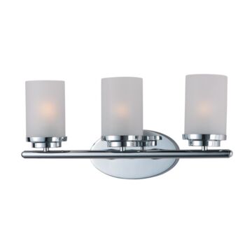 Corona Three Light Bath Vanity in Polished Chrome by Maxim