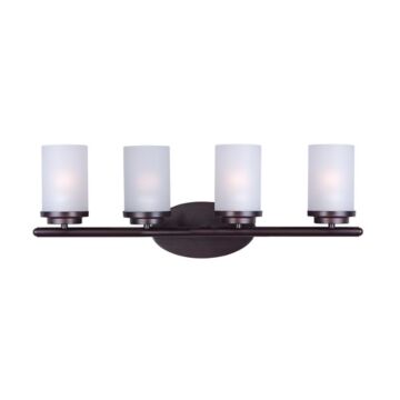 Corona Four Light Bath Vanity in Oil Rubbed Bronze by Maxim