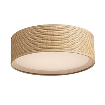 Maxim Prime 3 Light Ceiling Light in Grass Cloth
