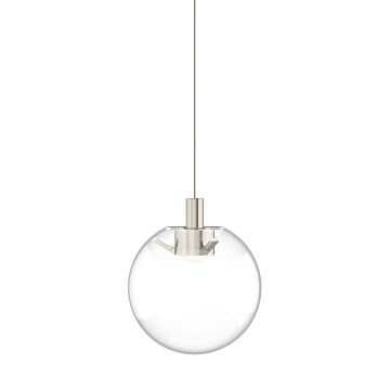 Palona LED Pendant in Satin Nickel by Visual Comfort Modern