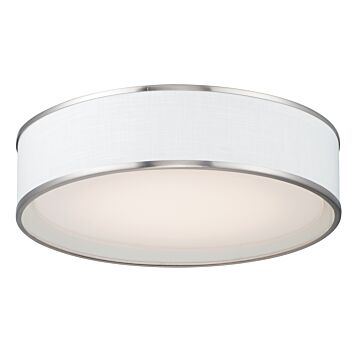Prime LED Flush Mount in Satin Nickel by Maxim