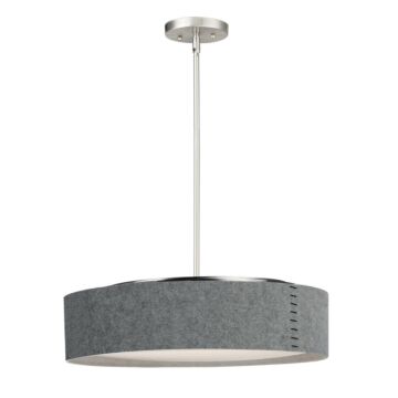 Prime LED Pendant in Satin Nickel by Maxim