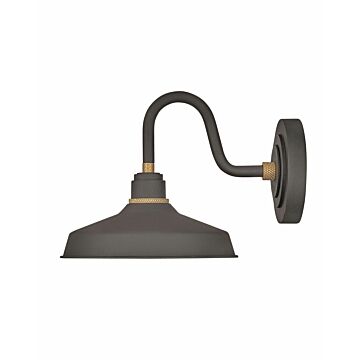 Hinkley Foundry Classic 1-Light Outdoor Wall Light In Museum Bronze