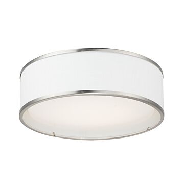 Prime LED Flush Mount in Satin Nickel by Maxim