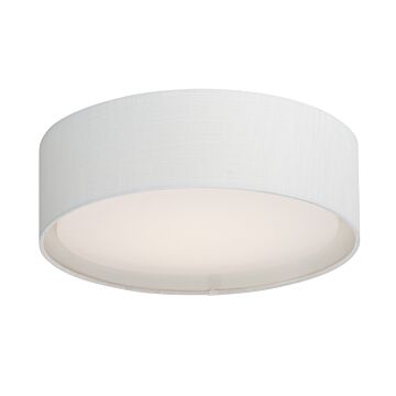 Maxim Prime Ceiling Light in White Linen