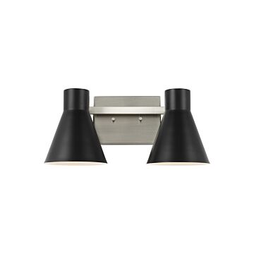 Towner Wall  Bathroom Vanity Light in Brushed Nickel by Generation Lighting