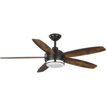 Albin 1-Light 54" Outdoor Ceiling Fan in Architectural Bronze