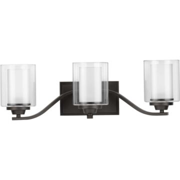 Kene 3-Light Bathroom Vanity Light in Graphite