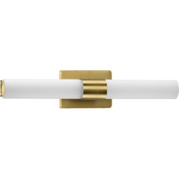 Blanco LED 1-Light LED Linear Bathroom Vanity Light in Satin Brass