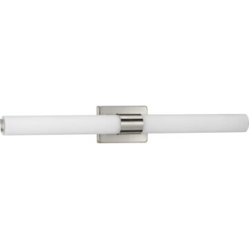 Blanco LED 1-Light LED Linear Bathroom Vanity Light in Brushed Nickel