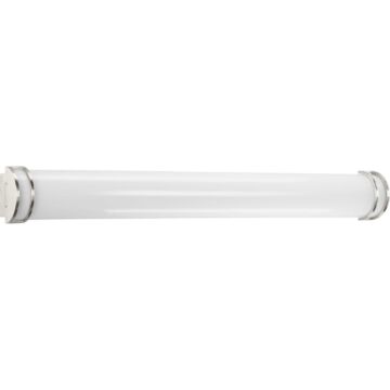 LED Linear Bathroom Vanity Light 1-Light LED Bath in Brushed Nickel