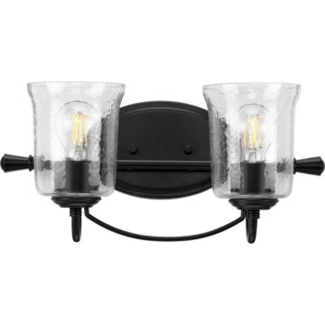 Bowman 2-Light Bathroom Vanity Light in Black