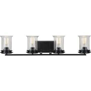 Winslett 4-Light Bathroom Vanity Light in Black