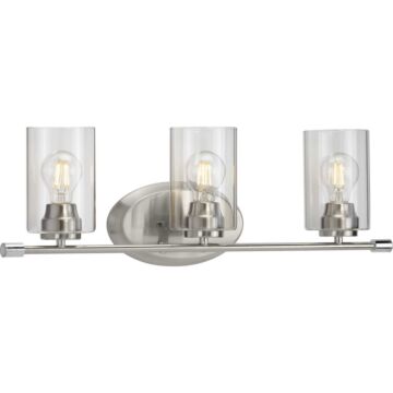 Riley 3-Light Bathroom Vanity Light in Brushed Nickel