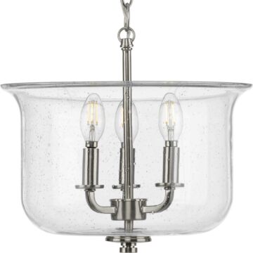 Winslett 3-Light Semi-Flush Convertible in Brushed Nickel
