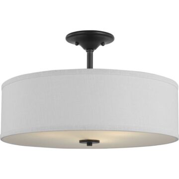 Inspire 3-Light Semi-Flush Mount in Graphite