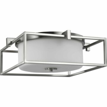 Chadwick 2-Light Flush Mount in Brushed Nickel