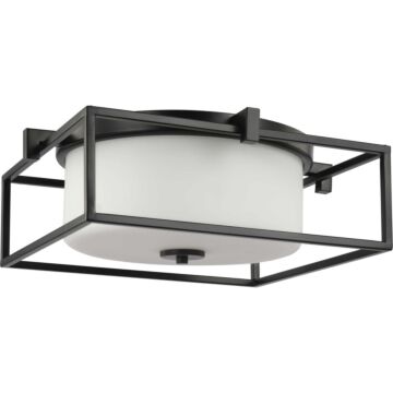 Chadwick 2-Light Flush Mount in Black