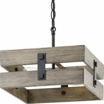 Hemsworth 2-Light Semi-Flush Mount in Black