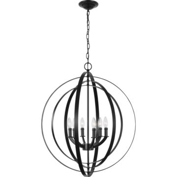 Equinox 6-Light Pendant in Black