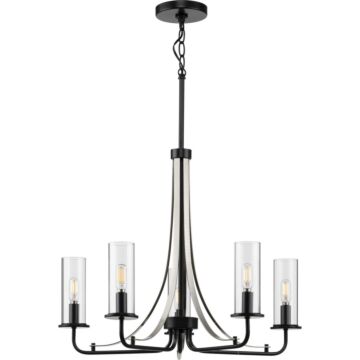 Riley 5-Light Chandelier in Black