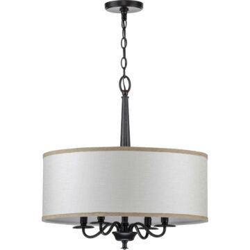 Durrell 4-Light Chandelier in Black