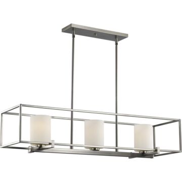 Chadwick 3-Light Island Chandelier in Brushed Nickel
