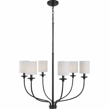 Bonita 6-Light Foyer Chandelier in Black
