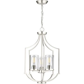 Lassiter 3-Light Foyer Pendant in Brushed Nickel