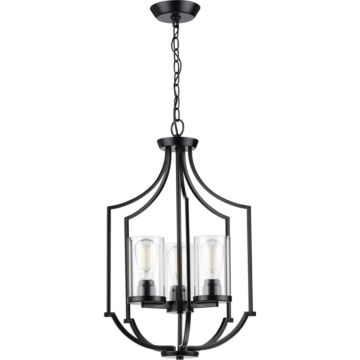 Lassiter 3-Light Foyer Pendant in Black