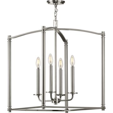 Winslett 4-Light Foyer Pendant in Brushed Nickel