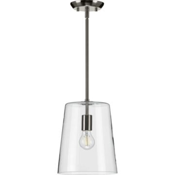 Clarion 1-Light Pendant in Brushed Nickel
