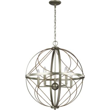 Brandywine 5-Light Pendant in Silver Ridge