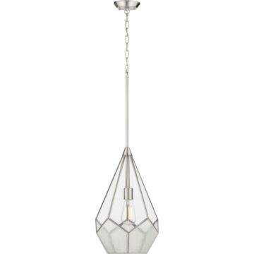 Cinq 1-Light Pendant in Brushed Nickel