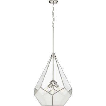 Cinq 3-Light Pendant in Brushed Nickel