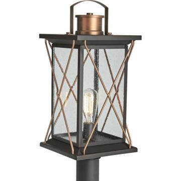 Barlowe 1-Light Post Lantern in Antique Bronze