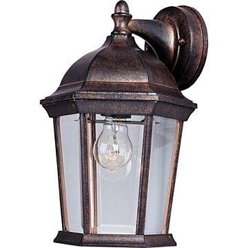 Builder Cast One Light Outdoor Wall Lantern in Empire Bronze by Maxim