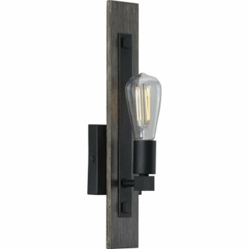 Hemsworth 1-Light Wall Bracket in Black