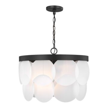 Mellita Six Light Pendant in Midnight Black by Visual Comfort Studio