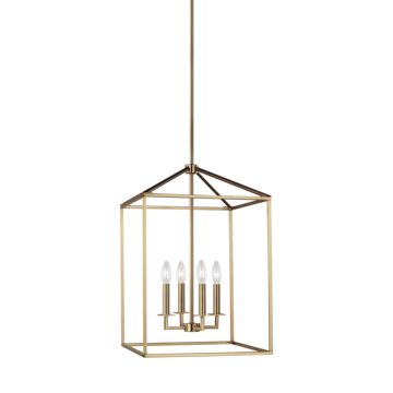 Generation Lighting Perryton 4-Light Foyer Light in Satin Brass
