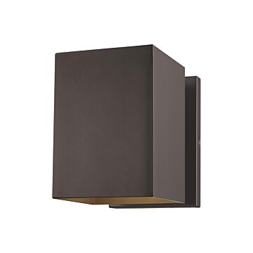 Pohl One Light Outdoor Wall Lantern in Bronze by Visual Comfort Studio