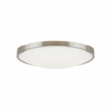 Lance LED Flush Mount in Satin Nickel by Visual Comfort Modern