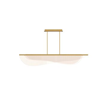 Nyra LED Suspension in Plated Brass by Visual Comfort Modern
