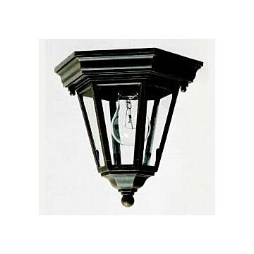 Westlake One Light Outdoor Ceiling Mount in Black by Maxim
