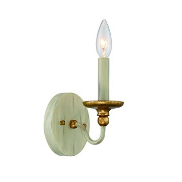 Westchester County Wall Sconce in Farm House White With Gilded G by Minka-Lavery